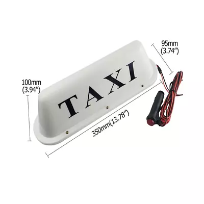 $25.99 • Buy 12V Magnetic Waterproof Taxi Cab Roof Top Illuminated Sign With 3m Power Cable