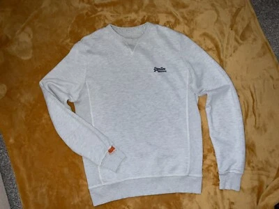 Superdry Men's Boys Grey  Cotton Sweatshirt Size M Medium • £12.50
