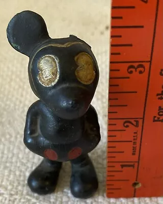Antique Early Pie Eyed Mickey Mouse Hard Rubber Doll • $45