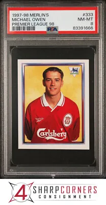 1997 Merlin's Premier League 98 #333 Michael Owen Rc Psa 8 X3811587-666 • $23.99