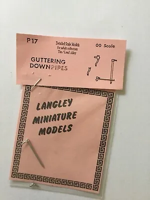(C) Langley Models Down Pipe White Metal Model Kit • £2