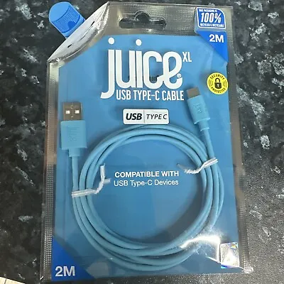 Juice USB Type A To USB Type C Charging Cable  2m Apple Samsung IPad Ps5 Xbox • £9.49