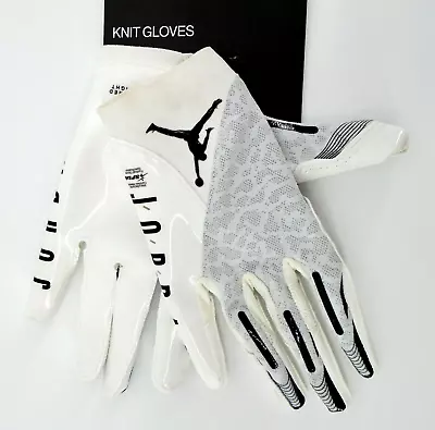 Nike Jordan Vapor Knit Football Gloves Men's XL White/Black • $28.95