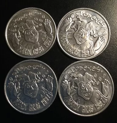 Vintage 1997 Popeye's Mardi Gras Tokens-4 • $9.99