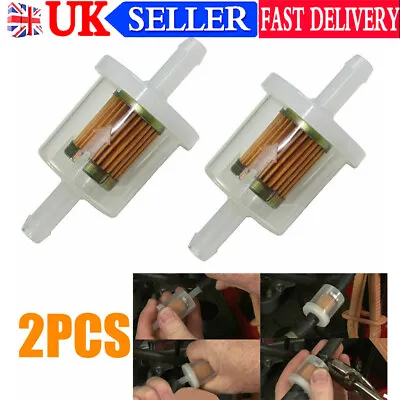 2x Fuel Filter Fits BRIGGS & STRATTON 16HP To 24HP Engines 493629 691035 • £6.90