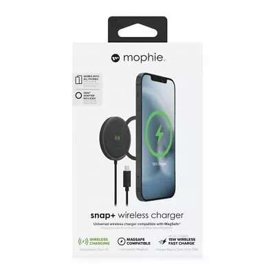 Mophie Snap+ 15W Wireless Pad Fast Magsafe Charger For IPhones Galaxy Phones • $12.75