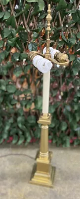 VA METALCRAFTERS WILLIAMSBURG STYLE BRASS CLASSIC CANDLESTICK LAMP 33” No Shade • $299