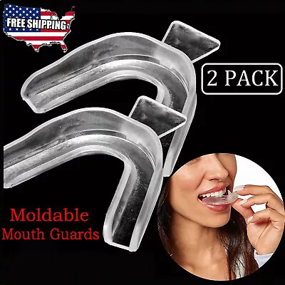 Silicone Mouth Guard Night Teeth Clenching Grinding Sleep Dental Bite Moldable  • $5.39