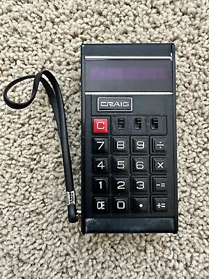 CRAIG 1970’s Vintage Calculator Model 4504 TESTED Working Condition • $19.99