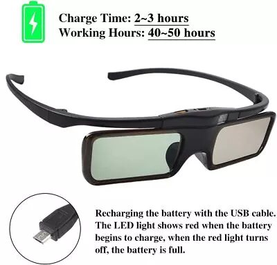 New Rechargeable Bluetooth RF 3D Active Glasses For Samsung 3D TV SSG-5100GB • $37.11