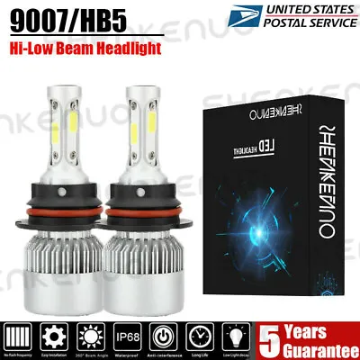 9007 HB5 LED Headlight Conversion Kit 144W 12000LM Hi-Lo Fog Beam Bulbs 6000K • $17.09