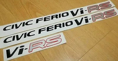 Civic Ferio Vi-RS -Fits Civic VIRS JDM EK SI-R - Side Decal Sticker Reproduction • $14.50