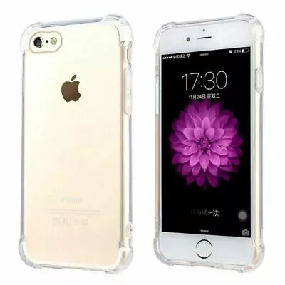 $5.89 • Buy Clear Case For IPhone 12 11 Pro Max XR XS 7 8 SE Shockproof Silicone Protective