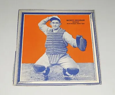 $14.61 • Buy 1934-1939 Series Wheaties Baseball Cereal Box Panel - Mickey Cochrane Tigers