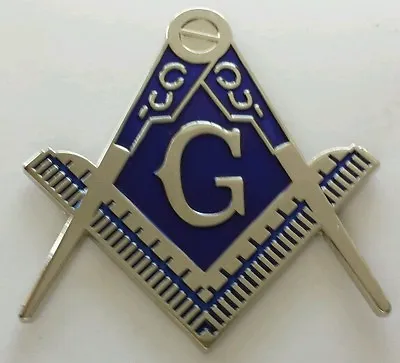 Freemason Masonic Cut-out Car Emblem In Silver  • $10.99