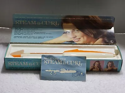 Vintage Mist Styling Stick Steam-n-curl Curling Iron E-2015 Japan W/box & Inst • $24.99