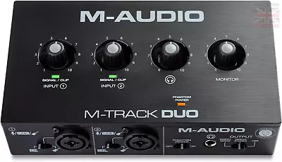M-Audio M-Track Duo – USB Audio Interface For Recording Streaming And Podcasti • £58.15