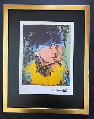 Andy Warhol + Signed 1984  Man Ray Print Mounted & Framed + Buy It Now! • $149