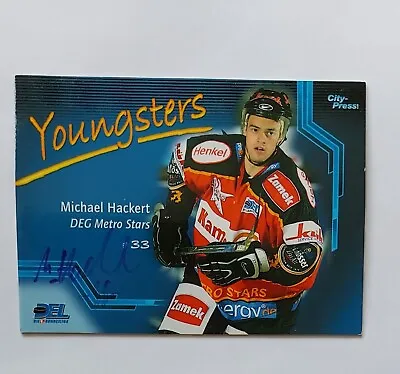 2002-03 German DEL In Person Auto #47 Youngsters Michael Hackert Düsseldorf • $1.99