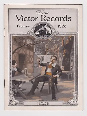 Vintage Hmv New  Victor  Records February 1923  Martha  Advertising Brochure • $20