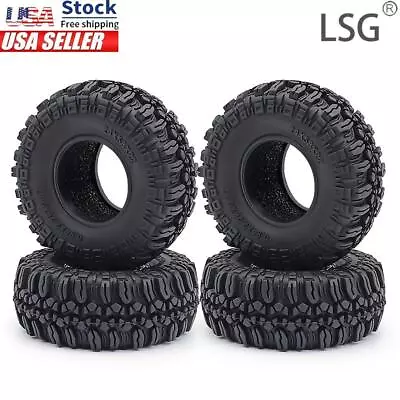 LSG 58MM Soft Rubber Rock Tires For RC 1/18 TRX4-M 1/24 Axial SCX24 AX24 FCX24 • $12.34