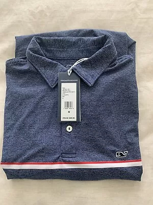 Men’s Vineyard Vines Sumerland Sankaty Performance Polo / Medium / NWT / Blue • $35