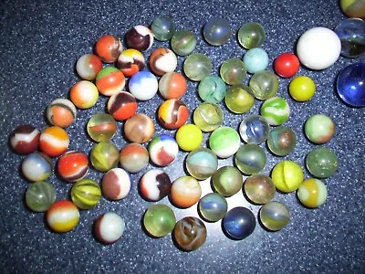 Vintage Lot Of 72 Marbles  Free Shipping • $30