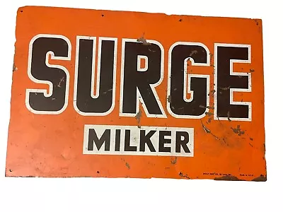 Vintage Surge Milker Metal Sign 12  X 18  • $139.59