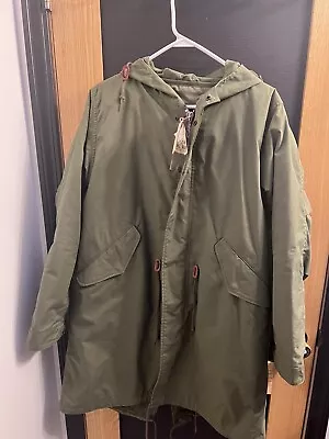 IRON HEART IHM-38 M-51 Type Mods Coat Field Coat With Quilt Liner Olive JP New • $550