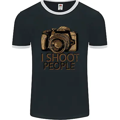 Photography I Shoot People Photographer Mens Ringer T-Shirt FotL • $11.18