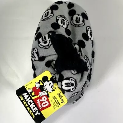 Disney Toddler Boys Girls Mickey Mouse Fuzzy Babba Slippers Socks 1-Pair (2T-3T) • $13.95