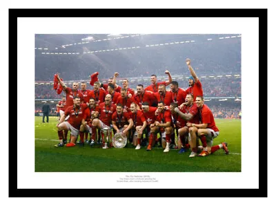 Wales Rugby Team 2019 Six Nations Grand Slam Photo Memorabilia • £22