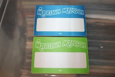 Marilyn Manson  - 2x  Unused Backstage Pass   - FREE SHIPPING -  • $12