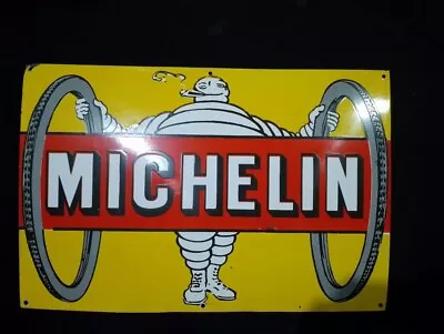 Porcelain Michelin Enamel Metal Sign Size 36 X 24  Inches  • $178.99