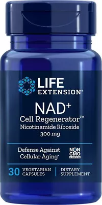 Life Extension NAD+  300mg Nicotinamide Riboside 30  Capsules • $36.99