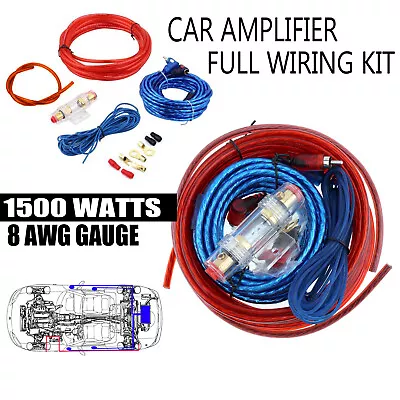 1500w 8 Gauge Amp Kit Complete Amplifier Wiring Install Speaker Wire Cable • $10.99