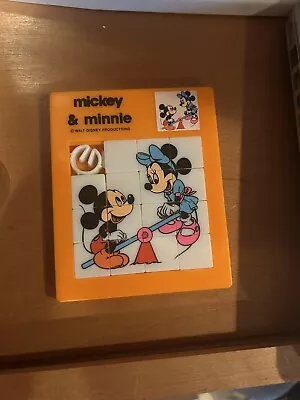 Vintage Mickey And Minnie Slide Puzzle Hong Kong • $19.99