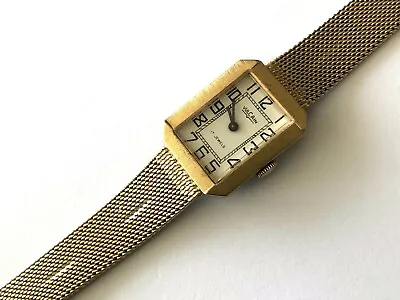 Vintage Vulcain 17j Canada Yellow Tone Mechanical Ladies Wrist Watch Runs  • $145