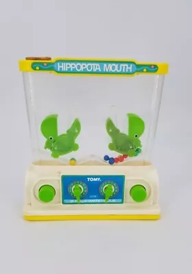 Vintage Tomy Waterfuls Hippopota Mouth Game Works Vintage Skill Read Description • $25