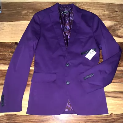 INC International Concepts Men's Slim Fit Jewel Tone Suit Jacket Size XS • $25