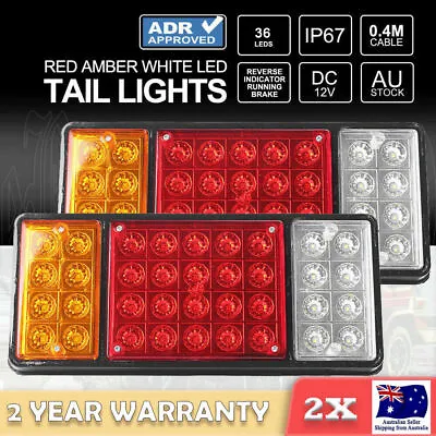 $24.85 • Buy 2x 75 LED Tail Lights Stop Indicator Reverse Lamp 12V Trailer Truck Ute Light AZ