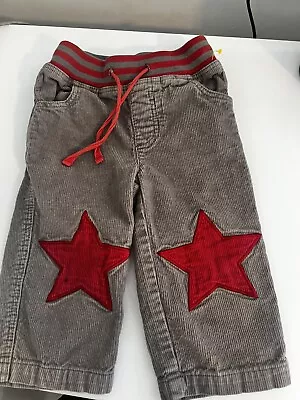 Baby Boy's MINI BODEN Size 12-18 Months Star Corduroy Pants • $5.60