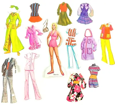 The Brady Bunch Paper Doll Outfits 1973 Marcia Paramount Pictures Vintage • $12