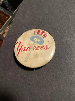 1950s New York Yankees Vintage 1 1/4  Pinback Button • $16.95