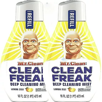 (2-Pack) Mr CLEAN FREAK Bathroom DEEP CLEANING MIST Lemon Zest 16Oz (REFILL) New • $19.99