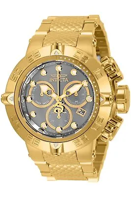 Invicta Men's 32973 Subaqua Quartz Chronograph Silver Gold Dial Watch • £303.41