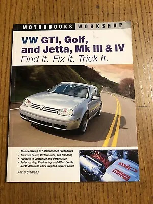 VW GTI Golf Jetta 1993-2004 Tune-up Shop Service Repair Manual Book Performance • $39.99