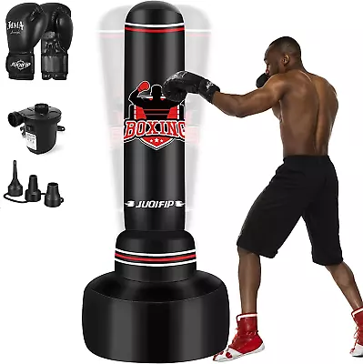 Punching Bag With Stand Adult 70”- Freestanding Heavy Boxing Punching Bag With B • $76.99