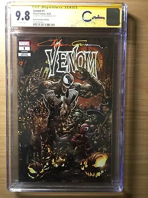 Venom #1 CGC 9.8 Black Flag Comics Clayton Crain Signed Halloween Cover • $189.99