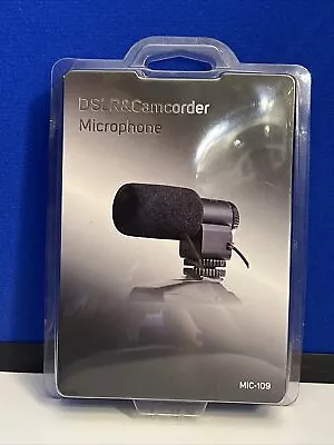 DSLR & Ccamcorder Directional Stereo Microphone MIC-109 - Nikon/Canon - New • $24.99